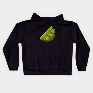 Pixel Art - Green Pea Collection Kids Hoodie